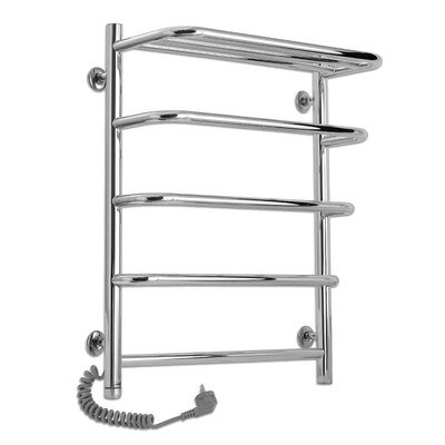 Электрический полотенцесушитель Laris Стандарт П5 500 х 660 с полкой Э (подкл. слева) - лучшая цена на изготовление