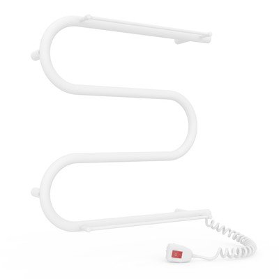 Електрична рушникосушарка Laris Зебра Змійовик 25 ЧФ3 500 х 500 з 2-ма поличками Е (підкл. справа) - краща ціна на виготовлення