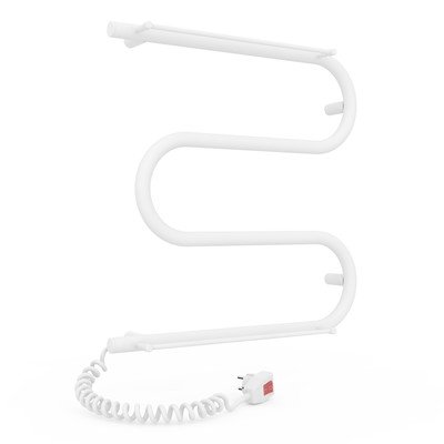 Електрична рушникосушарка Laris Зебра Змійовик 25 ЧФ3 500 х 500 з 2-ма поличками Е (підкл. зліва) - замовити в Україні