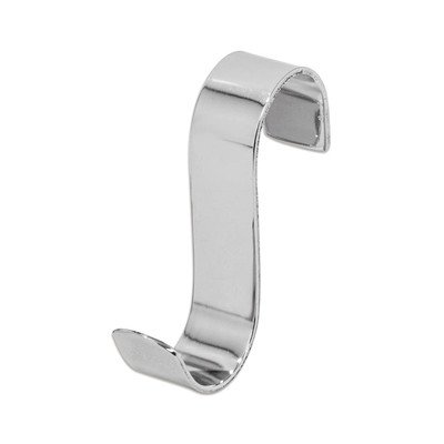 Гачок Laris з'ємний S-подібний полірований (комплект - 2 шт) (12 мм) - на замовлення