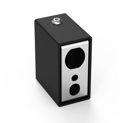 Модуль прихованого ел.підключення (для профільної стійки) Чорний - замовити в Україні