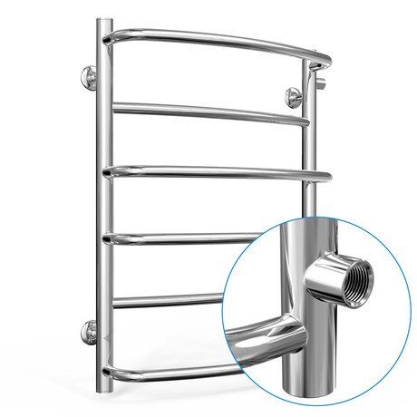 Водяна рушникосушарка Laris Євромікс П6 450 х 600 б/п 1/2" мц 500 - недорого