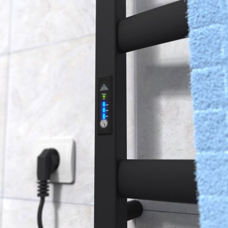 Электрический полотенцесушитель Laris Зебра Атлант ЧКЧ8 500 х 900 Э (подкл. слева) R3 - лучшая цена на изготовление