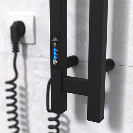 Электрический полотенцесушитель Laris Зебра Дуэт ЧКЧ3 80 х 1200 Э (подкл. слева) R3 - заказать в Украине