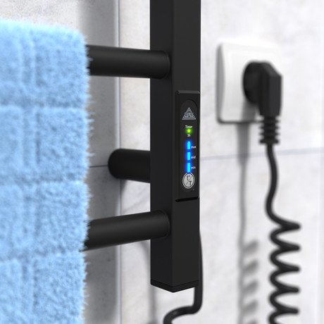 Електрична рушникосушарка Laris Зебра Альфа ЧФЧ8 400 х 800 Е (підкл. справа) R3 - краща ціна на виготовлення