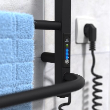 Электрический полотенцесушитель Laris Зебра Комфорт ЧКЧ6 500 х 600 Э (подкл. справа) R3 - недорого